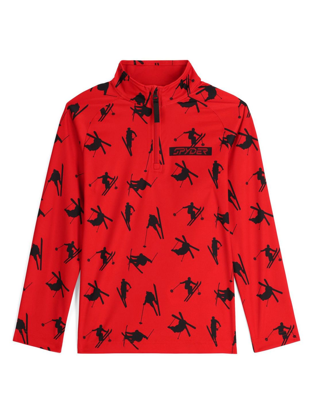 Spyder, Ski Day 1/2 Zip pullover kids Volcano red 