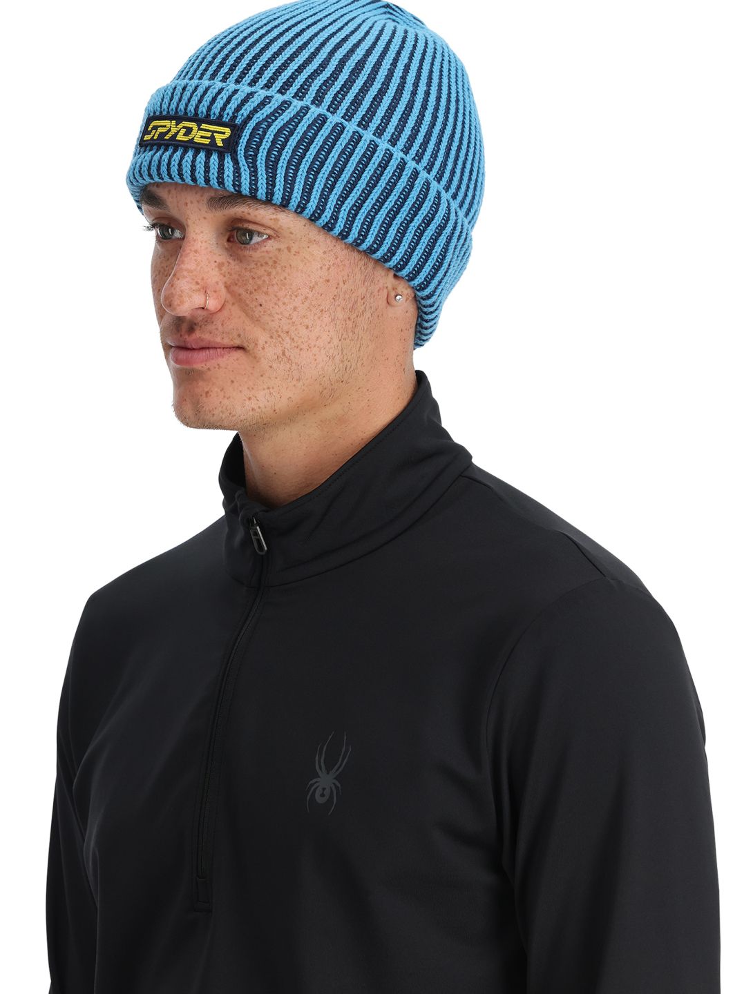 Spyder, Groomers Hat beanie men Aether Blue blue 