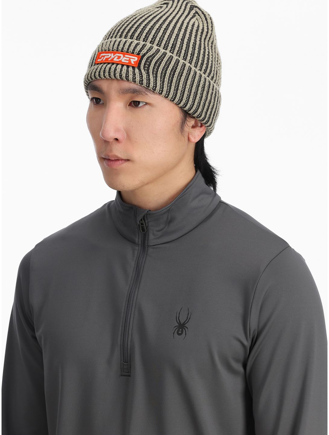 Spyder, Groomers Hat beanie men Concrete grey 