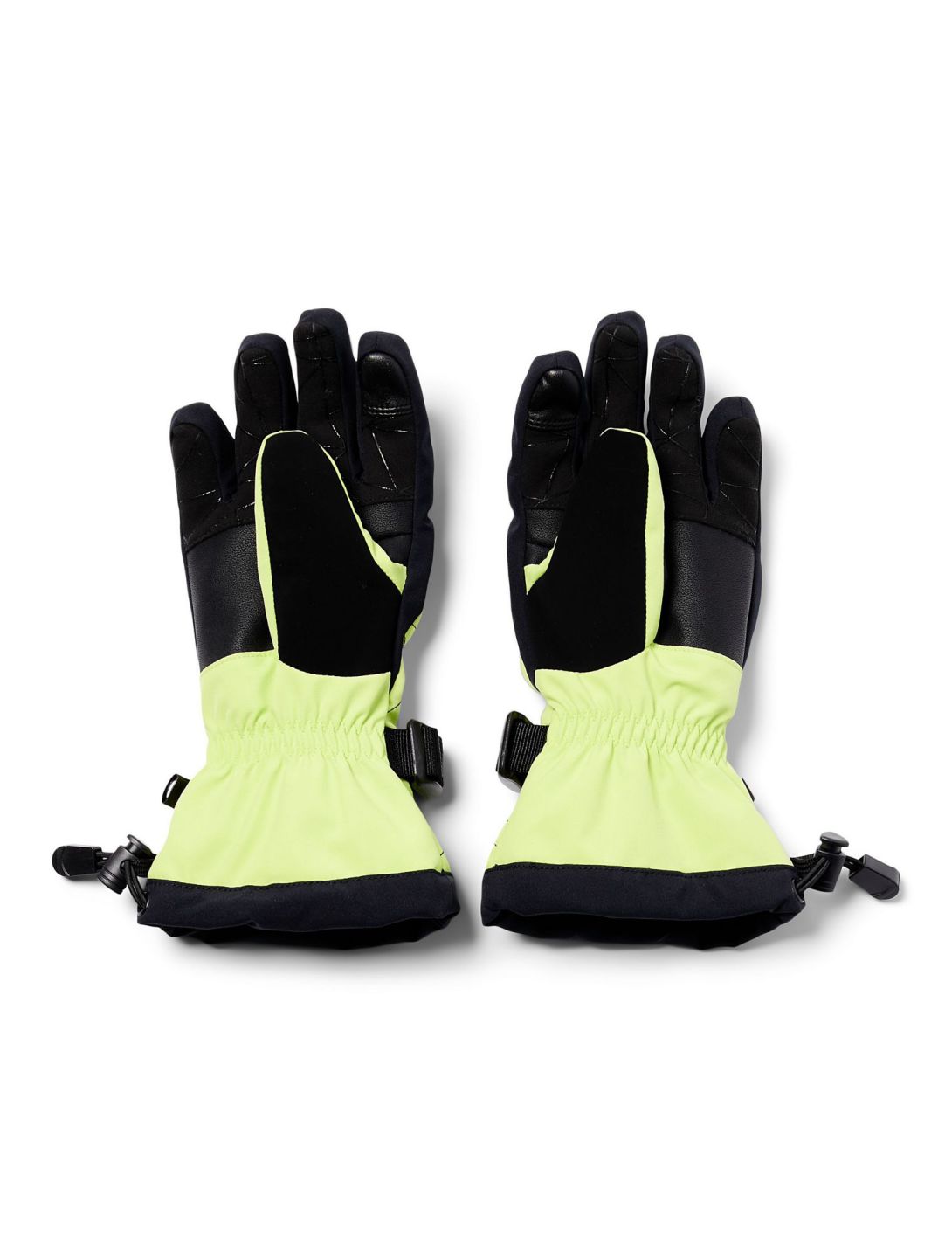 Spyder, Overweb ski gloves kids Lime Ice yellow 