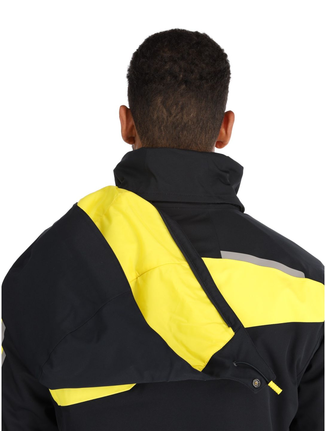 Spyder, Leader ski jacket men Acid Yellow black, yellow 