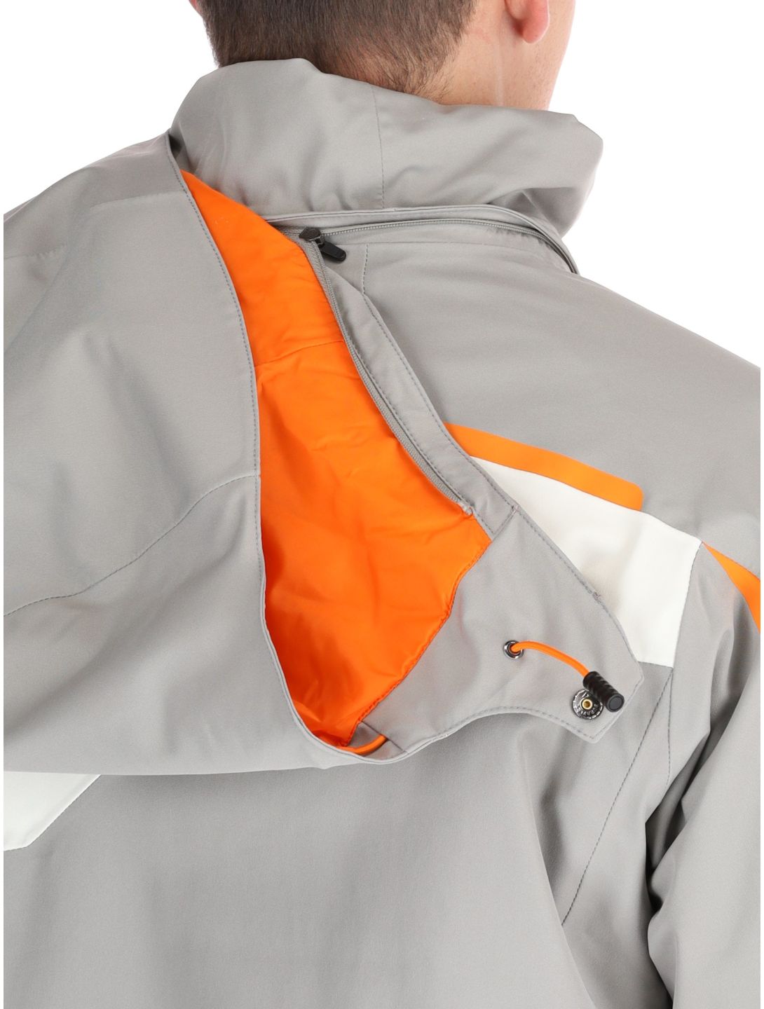 Spyder, Leader ski jacket men Concrete grey, white 