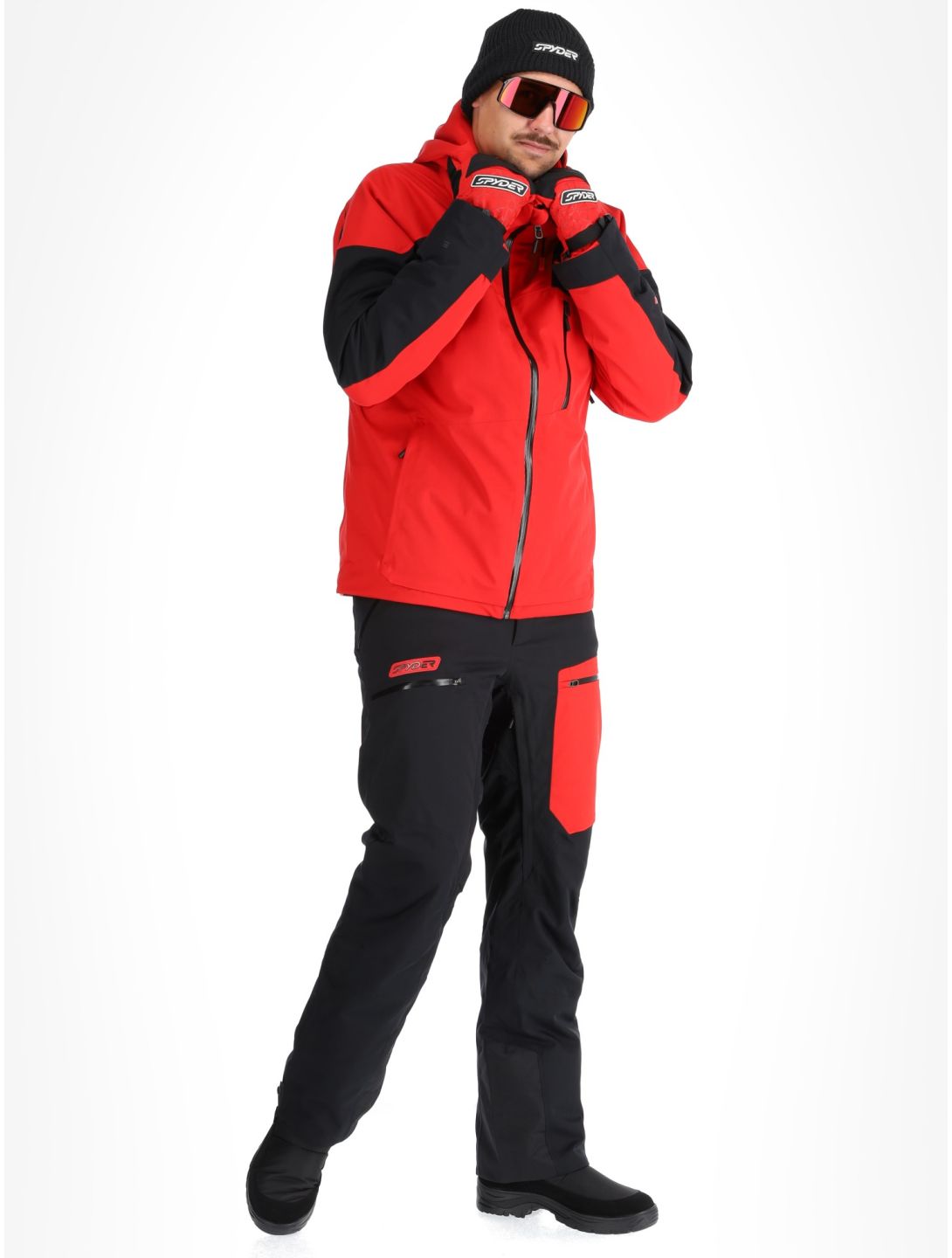 Spyder, Leader ski jacket men Spyder Red black, red 