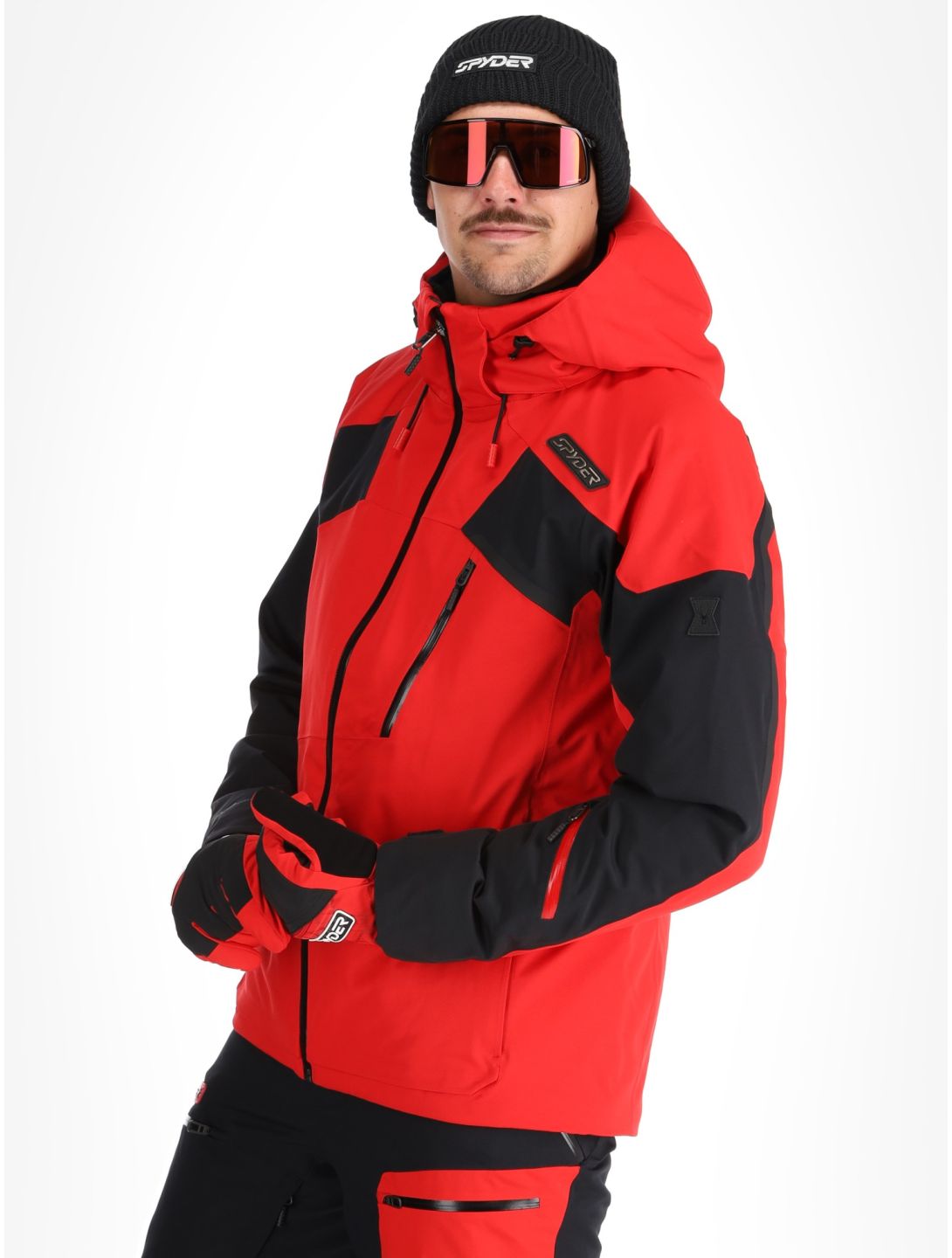 Spyder, Leader ski jacket men Spyder Red black, red 