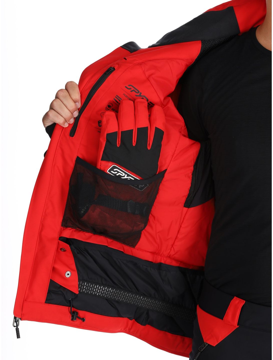 Spyder, Leader ski jacket men Spyder Red black, red 