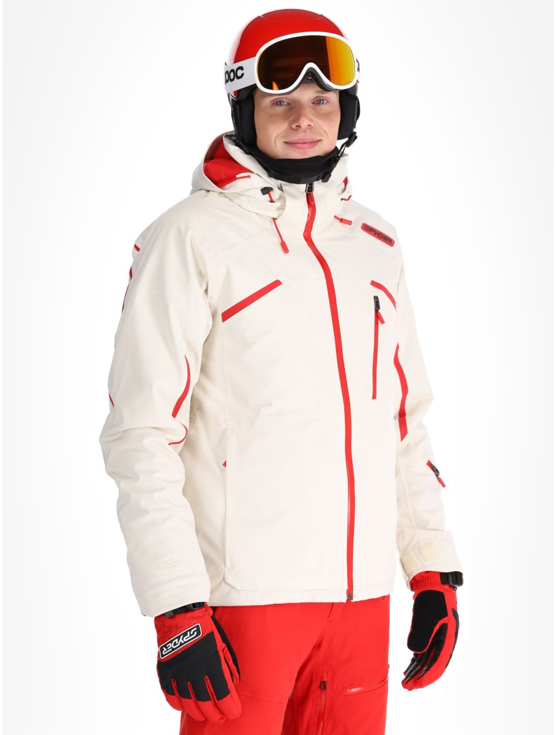 Spyder, Leader ski jacket men Vanilla Latte beige 