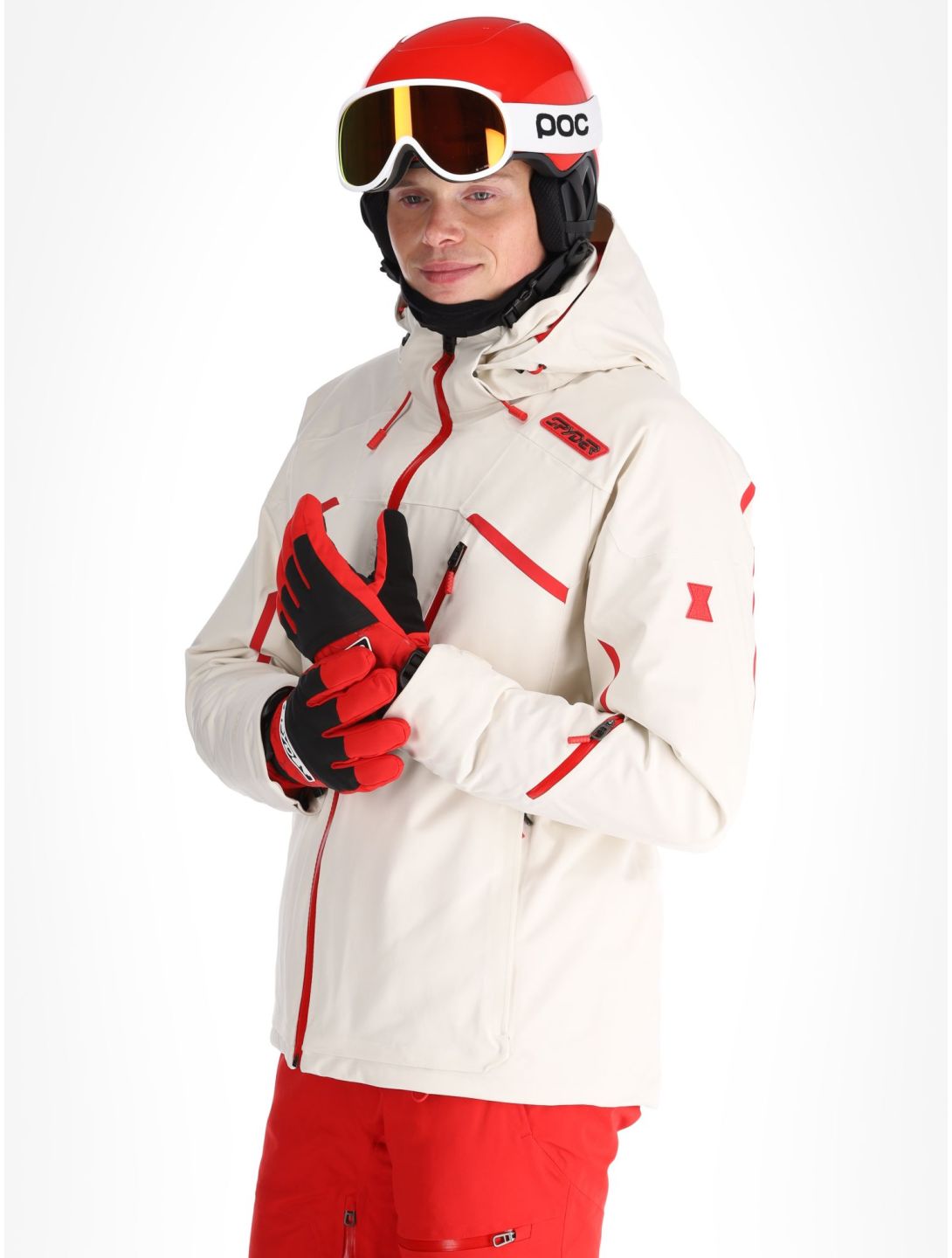 Spyder, Leader ski jacket men Vanilla Latte beige 