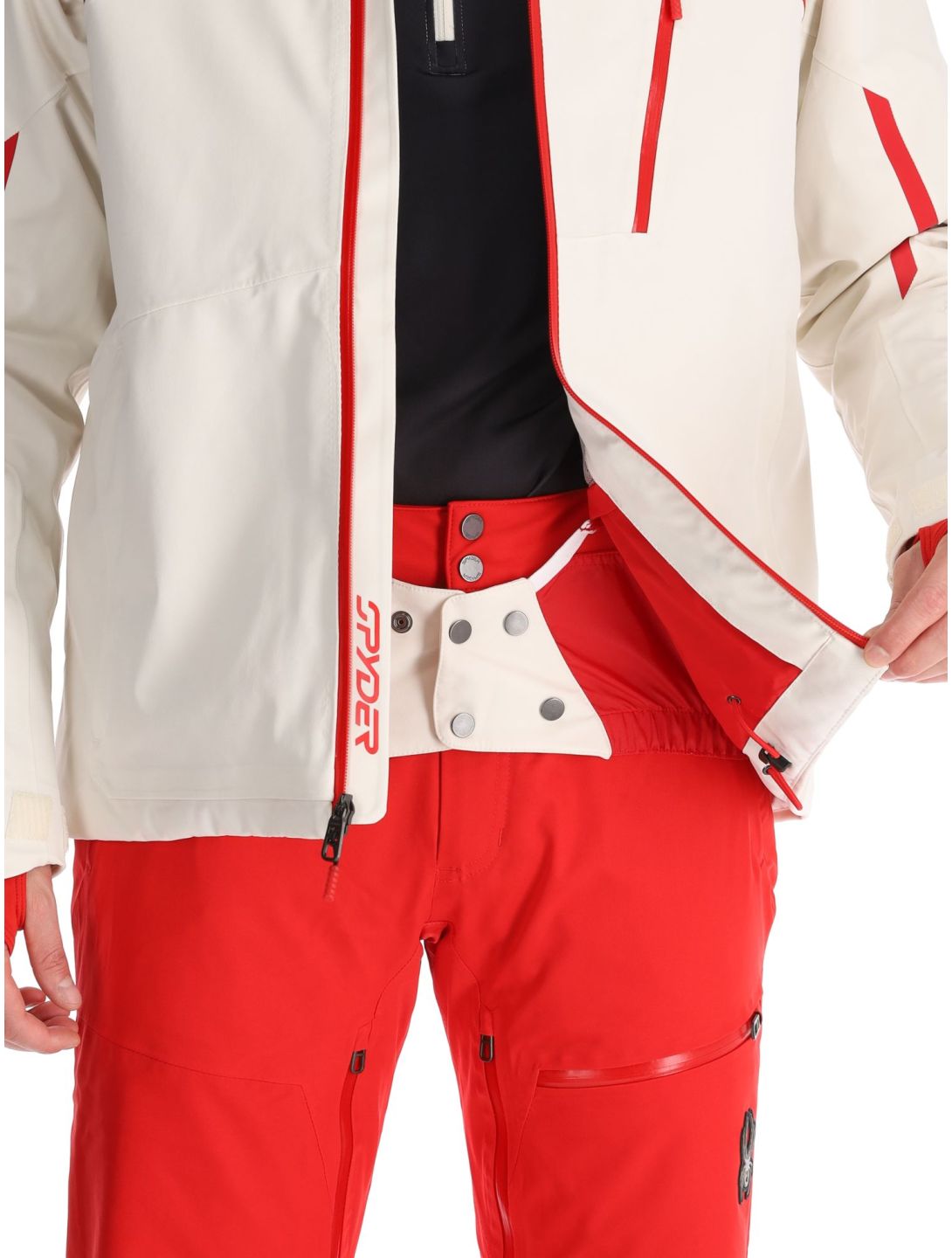 Spyder, Leader ski jacket men Vanilla Latte beige 