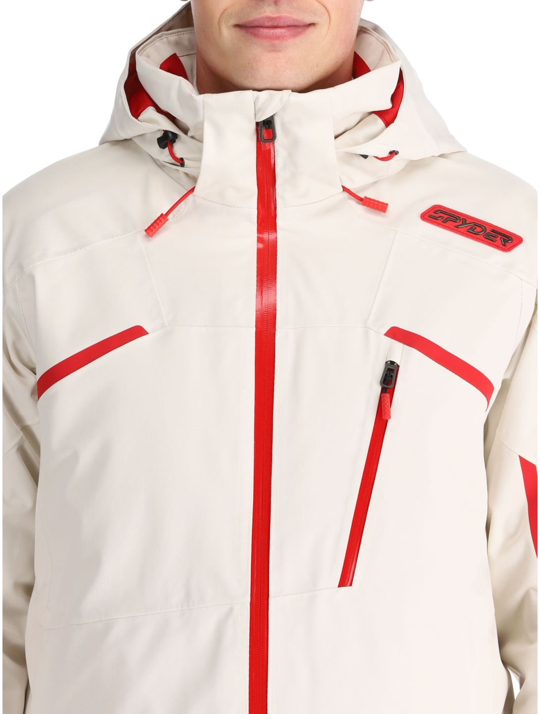 Spyder, Leader ski jacket men Vanilla Latte beige 