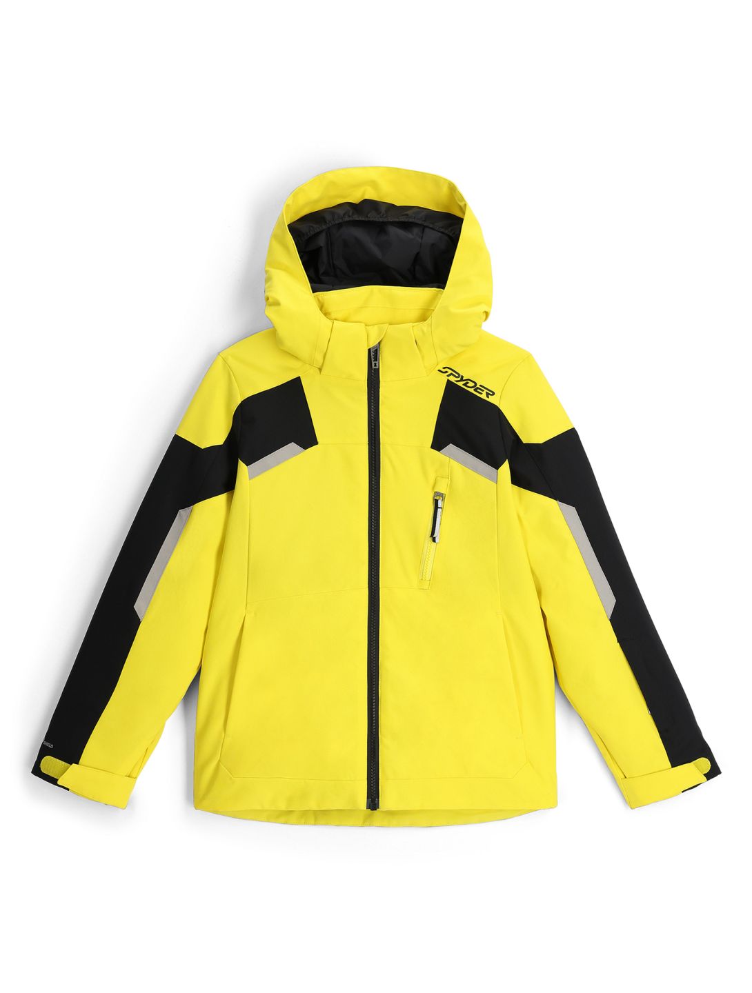 Spyder, Leader ski jacket kids Acid Yellow yellow 