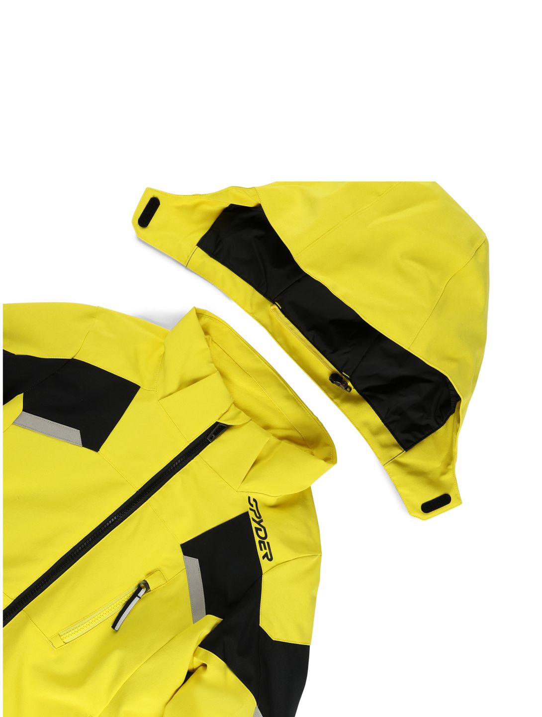 Spyder, Leader ski jacket kids Acid Yellow yellow 