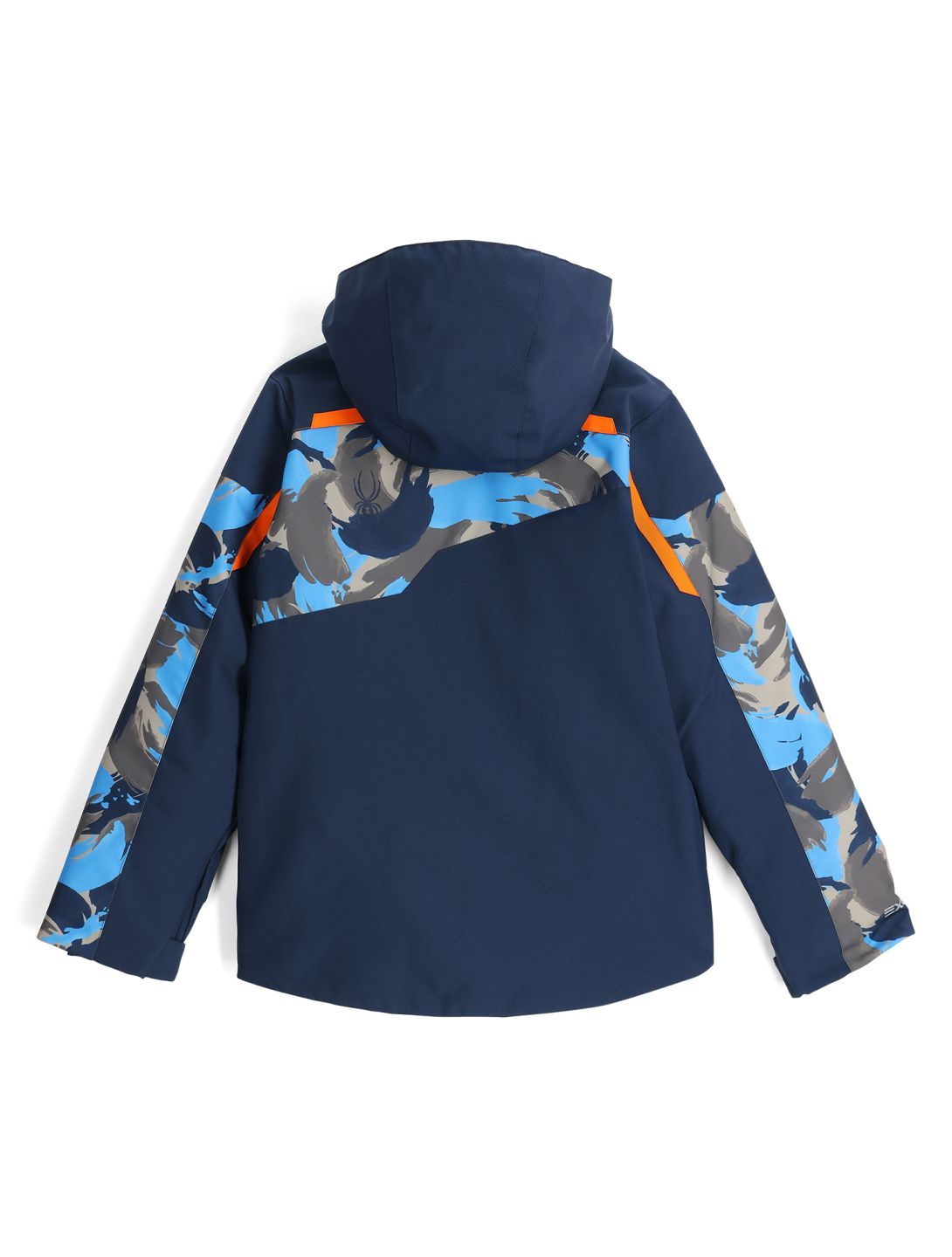 Spyder, Leader ski jacket kids Camouflage Aether Blue blue 