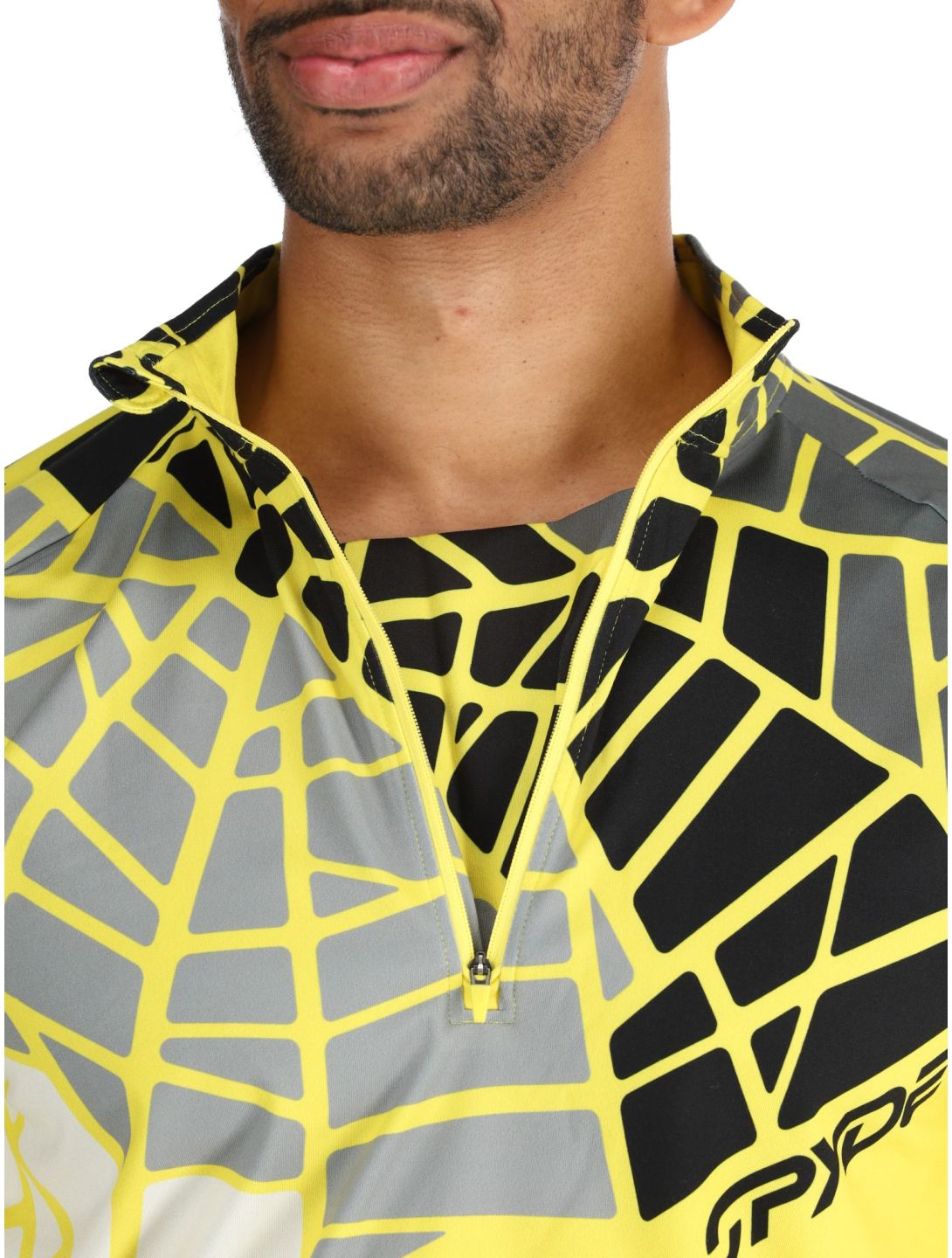 Spyder, Legacy 1/2 Zip pullover men Acid Yellow yellow 