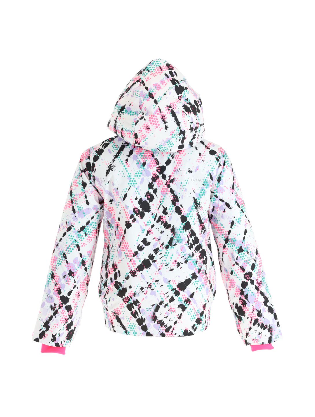 Spyder, Lola ski jacket kids impress print white