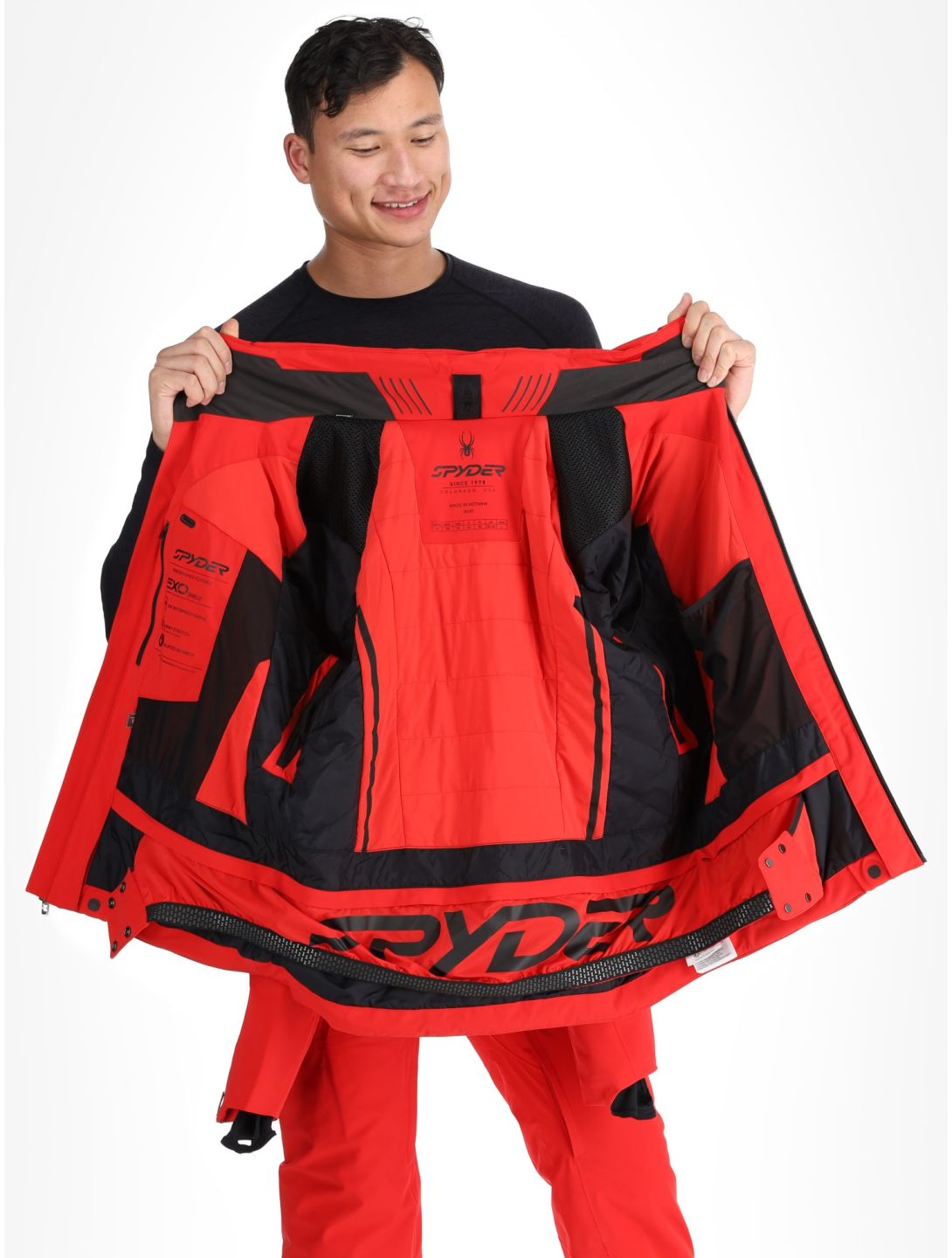 Spyder, Monterosa ski jacket men Spyder Red red 