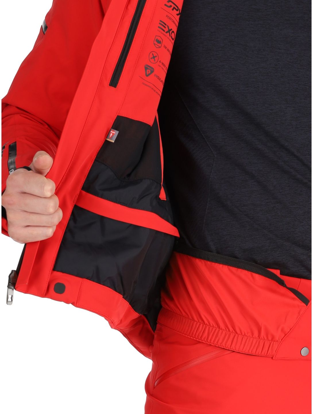 Spyder, Monterosa ski jacket men Spyder Red red 