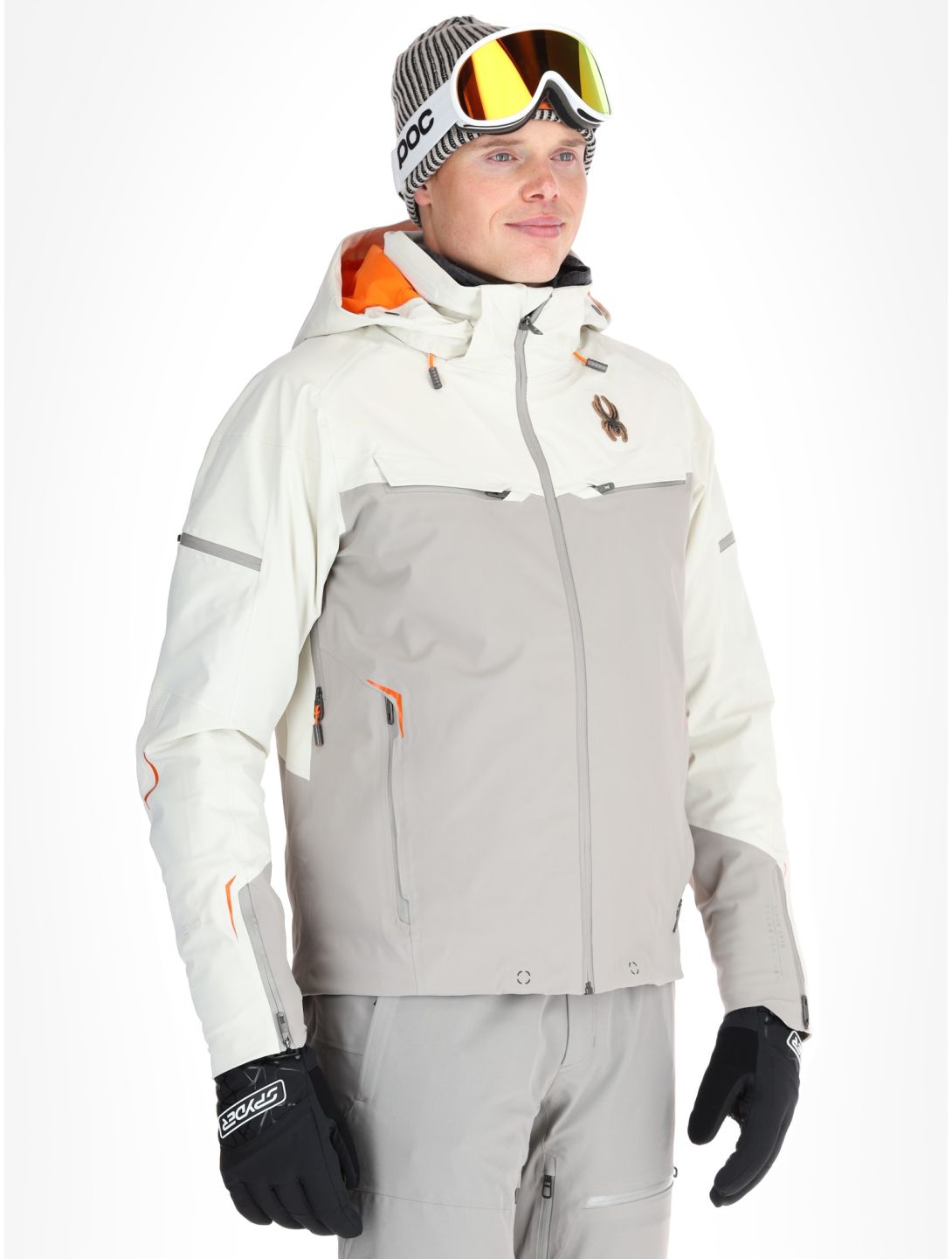 Spyder, Monterosa ski jacket men Vanilla Latte beige 