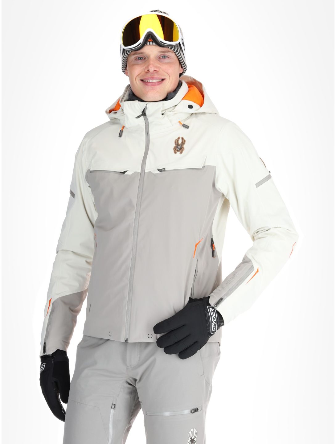 Spyder, Monterosa ski jacket men Vanilla Latte beige 