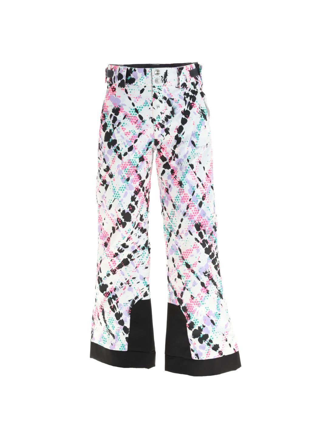 Spyder, Olympia ski pants kids impress print white