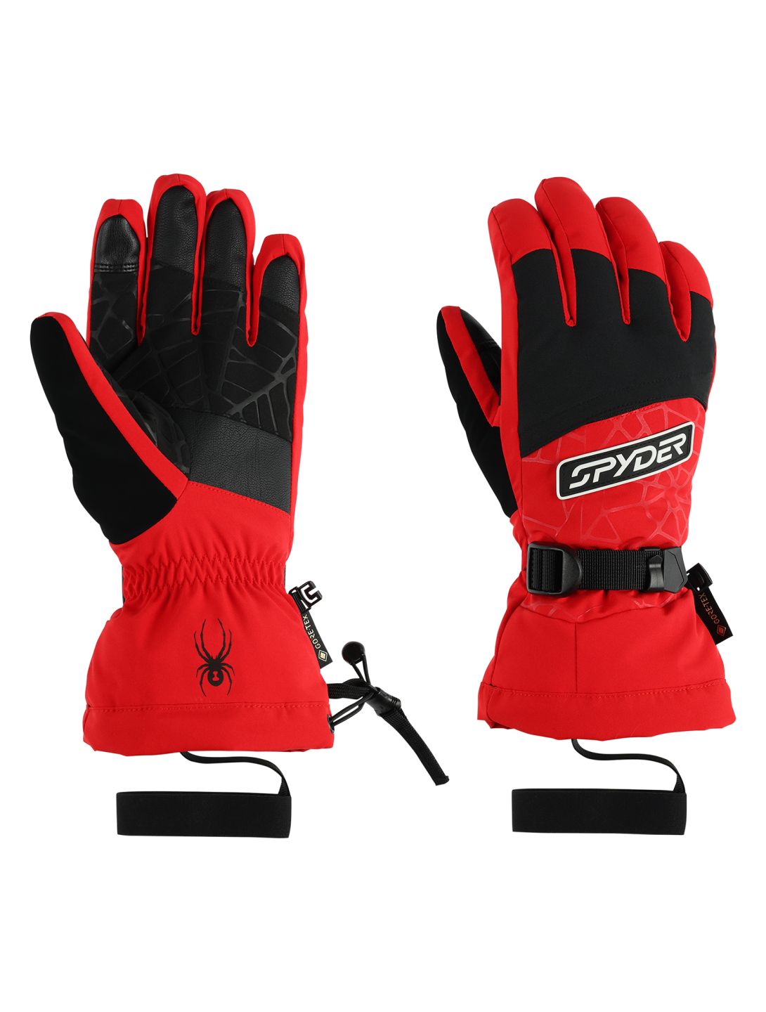 Spyder, Overweb GTX ski gloves men Spyder Red red 