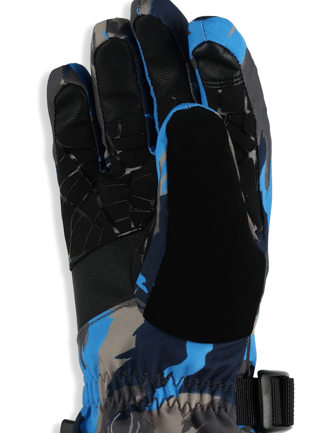 Spyder, Overweb ski gloves kids Camouflage Aether Blue blue 