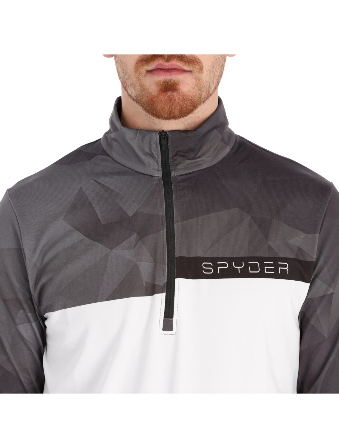 Spyder, Paramount pullover men white/black