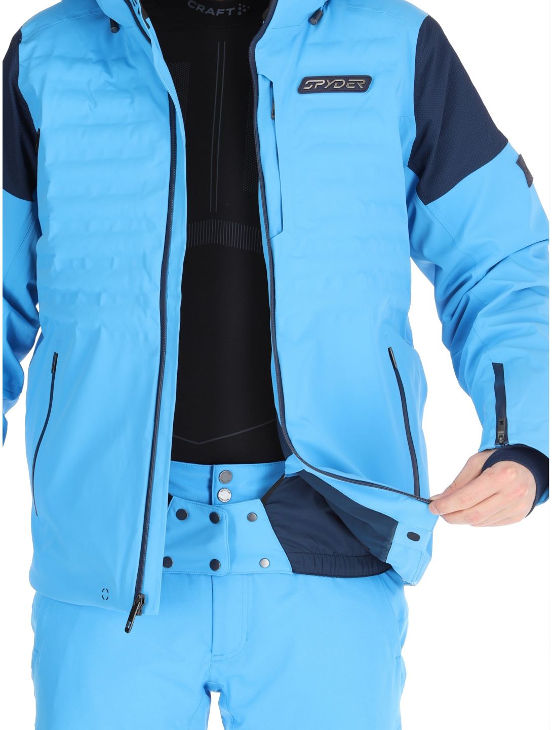 Spyder, Pinnacle ski jacket men Aether Blue blue 