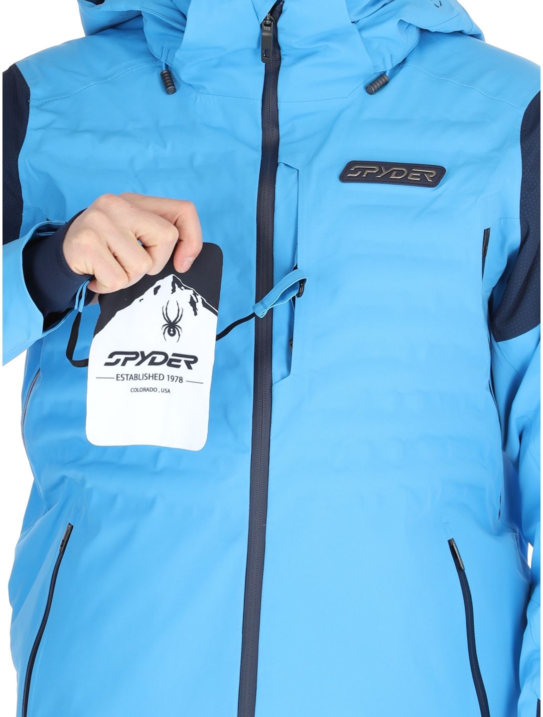 Spyder, Pinnacle ski jacket men Aether Blue blue 