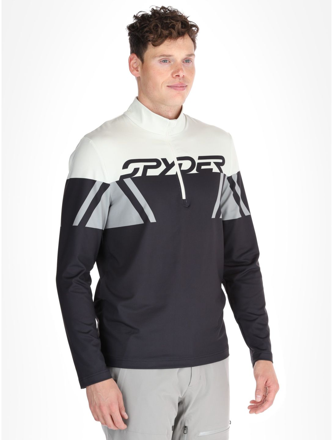 Spyder, Podium 1/2 Zip pullover men Black black, brown 