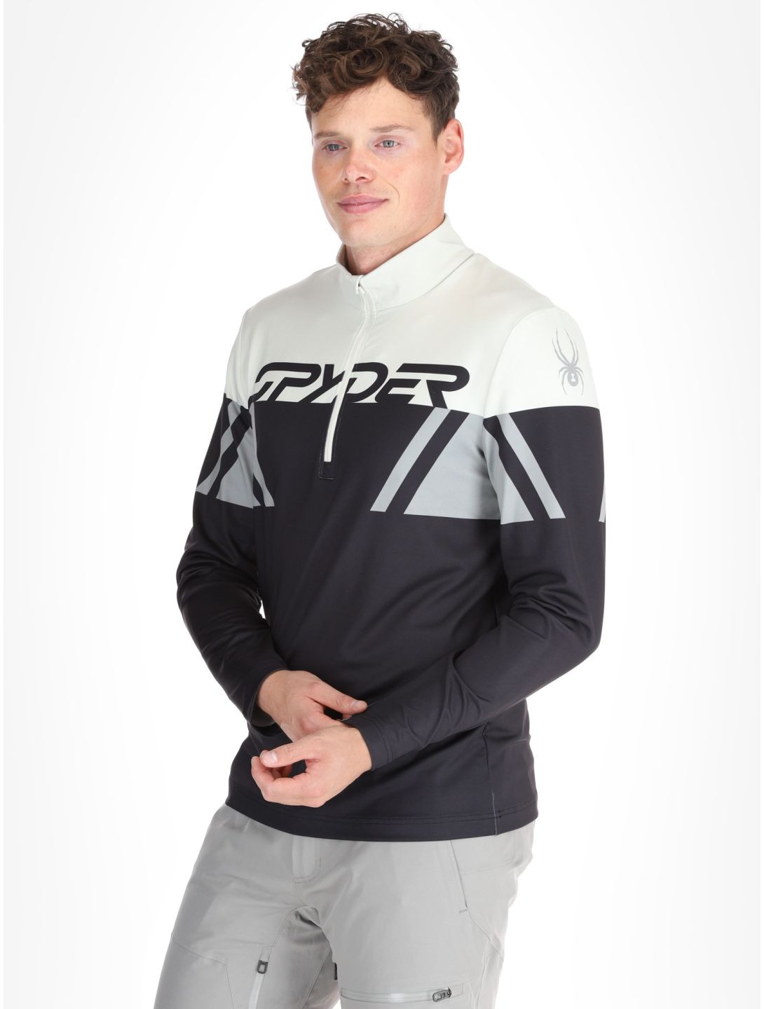 Spyder, Podium 1/2 Zip pullover men Black black, brown 