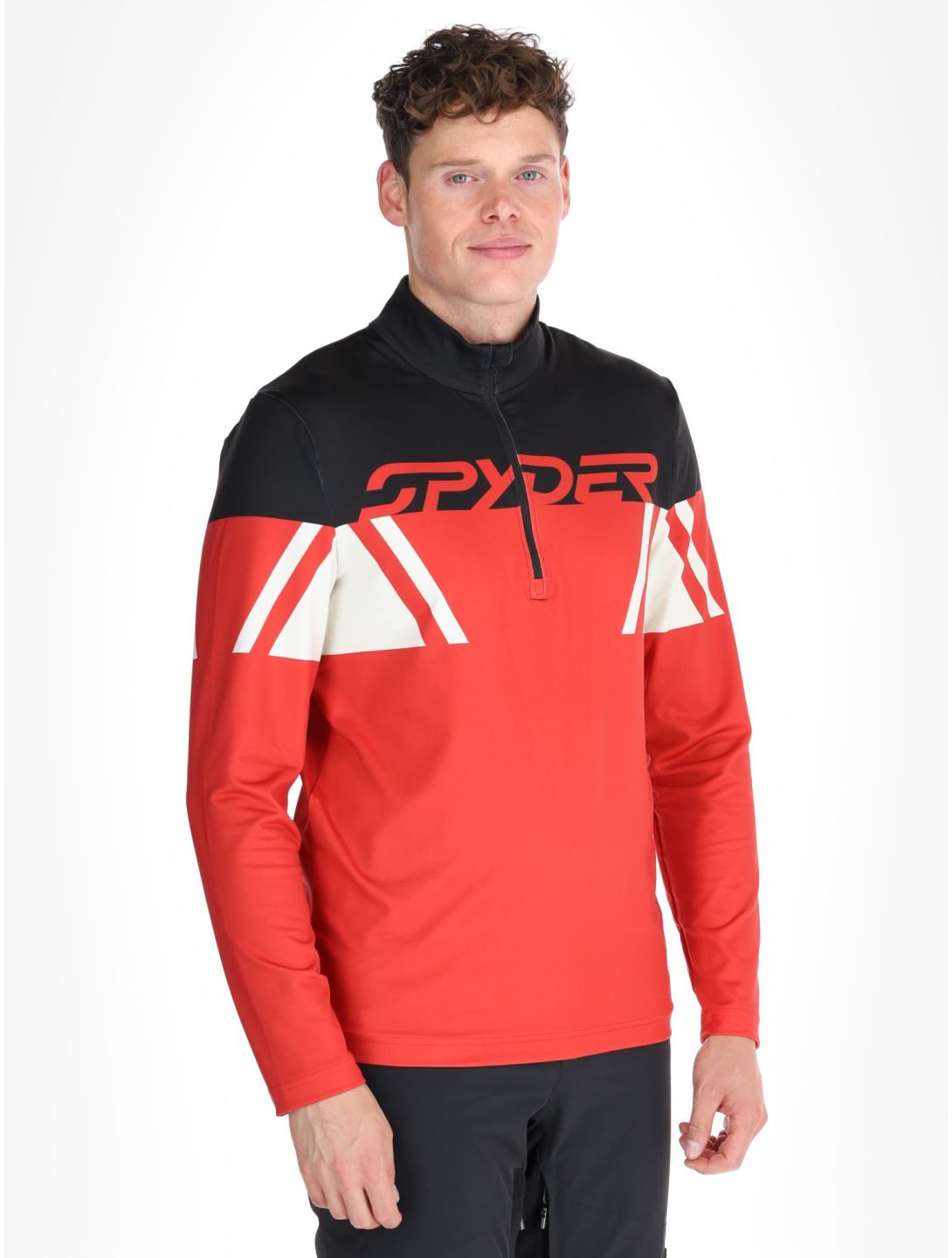 Spyder, Podium 1/2 Zip pullover men Spyder Red red 