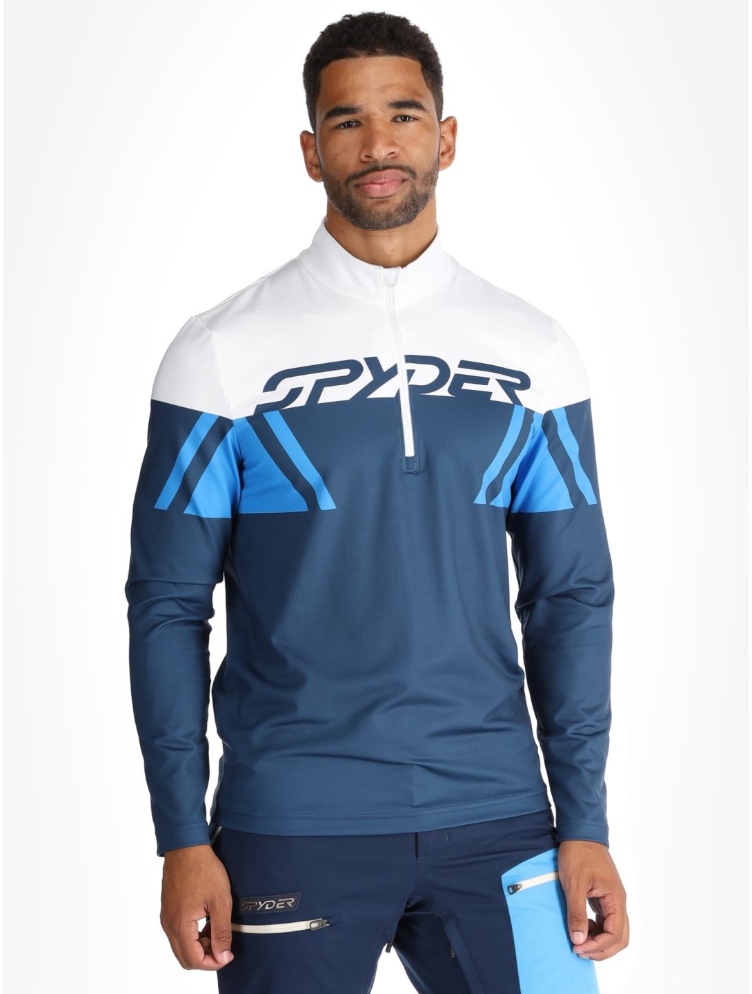 Spyder, Podium 1/2 Zip pullover men True Navy blue 