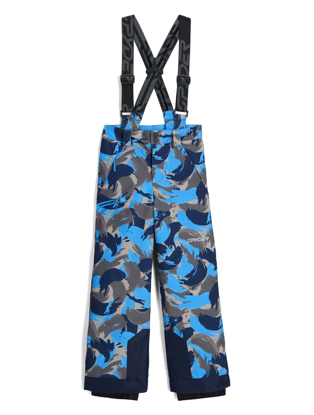 Spyder, Propulsion ski pants kids Camouflage Aether Blue blue 