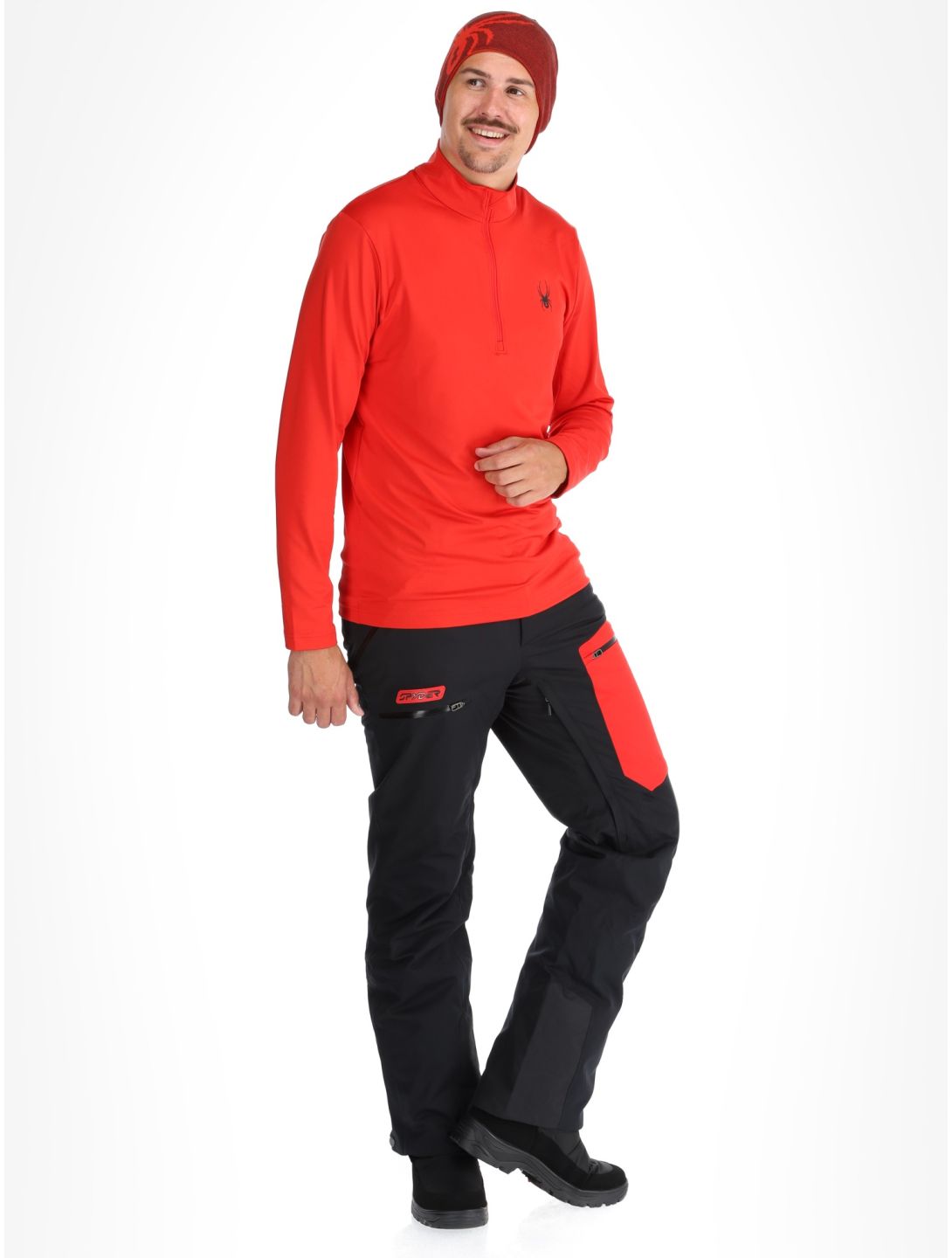 Spyder, Prospect 1/2 Zip pullover men Spyder Red red 