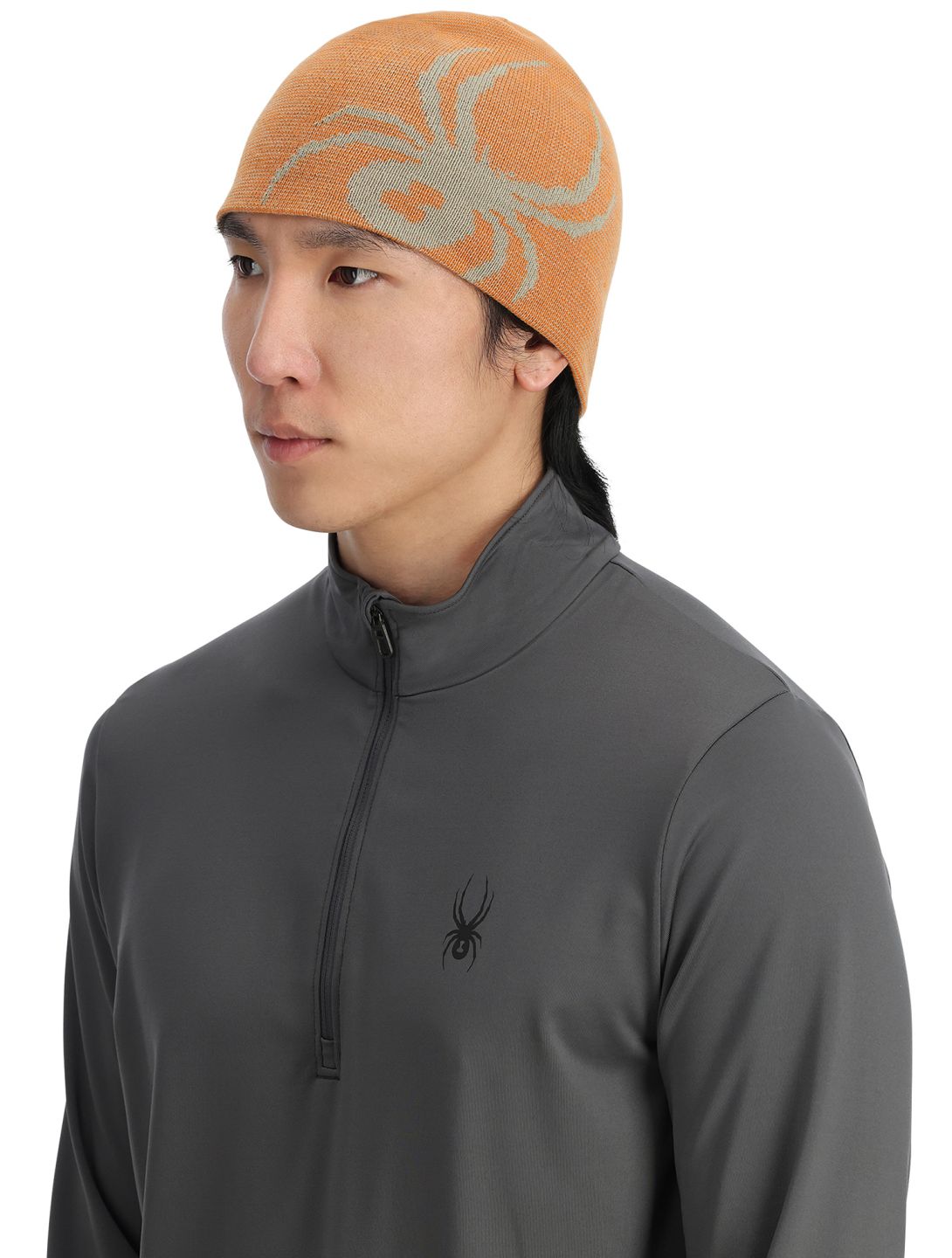 Spyder, Reversible Innsbruck beanie men Orange Shock orange 