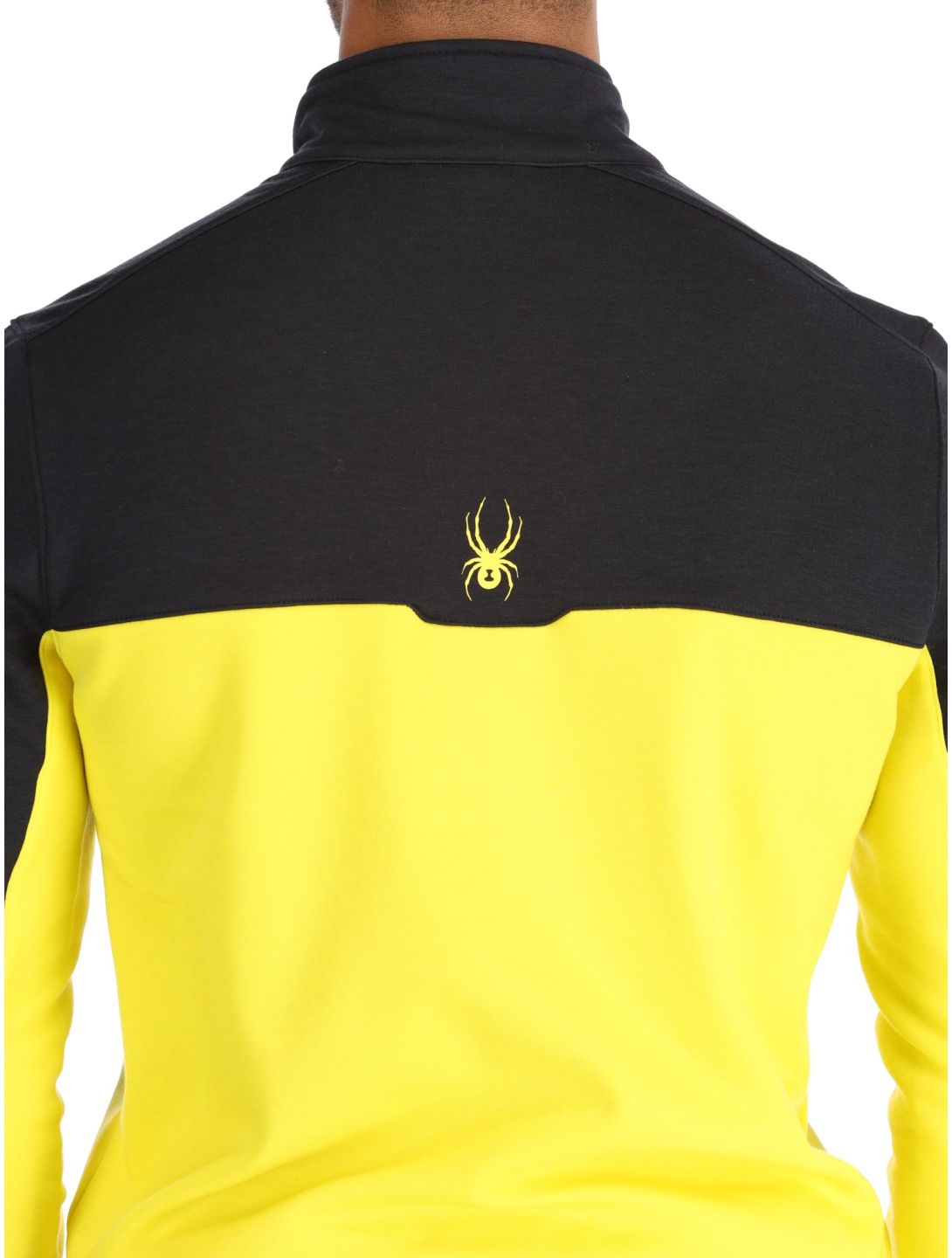 Spyder, Speed Fleece 1/2 Zip pullover men Acid Yellow black, yellow 