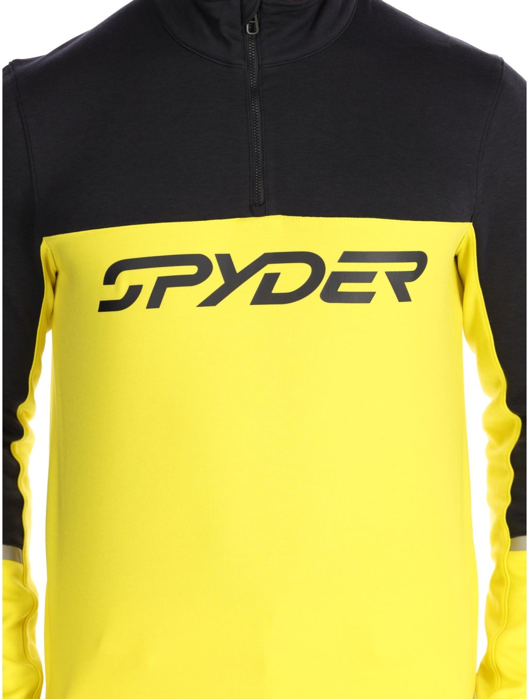 Spyder, Speed Fleece 1/2 Zip pullover men Acid Yellow black, yellow 