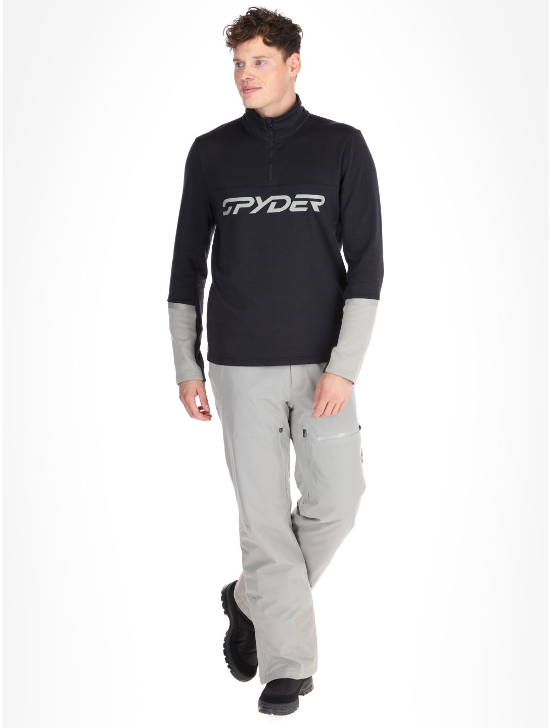 Spyder, Speed Fleece 1/2 Zip pullover men Black black 