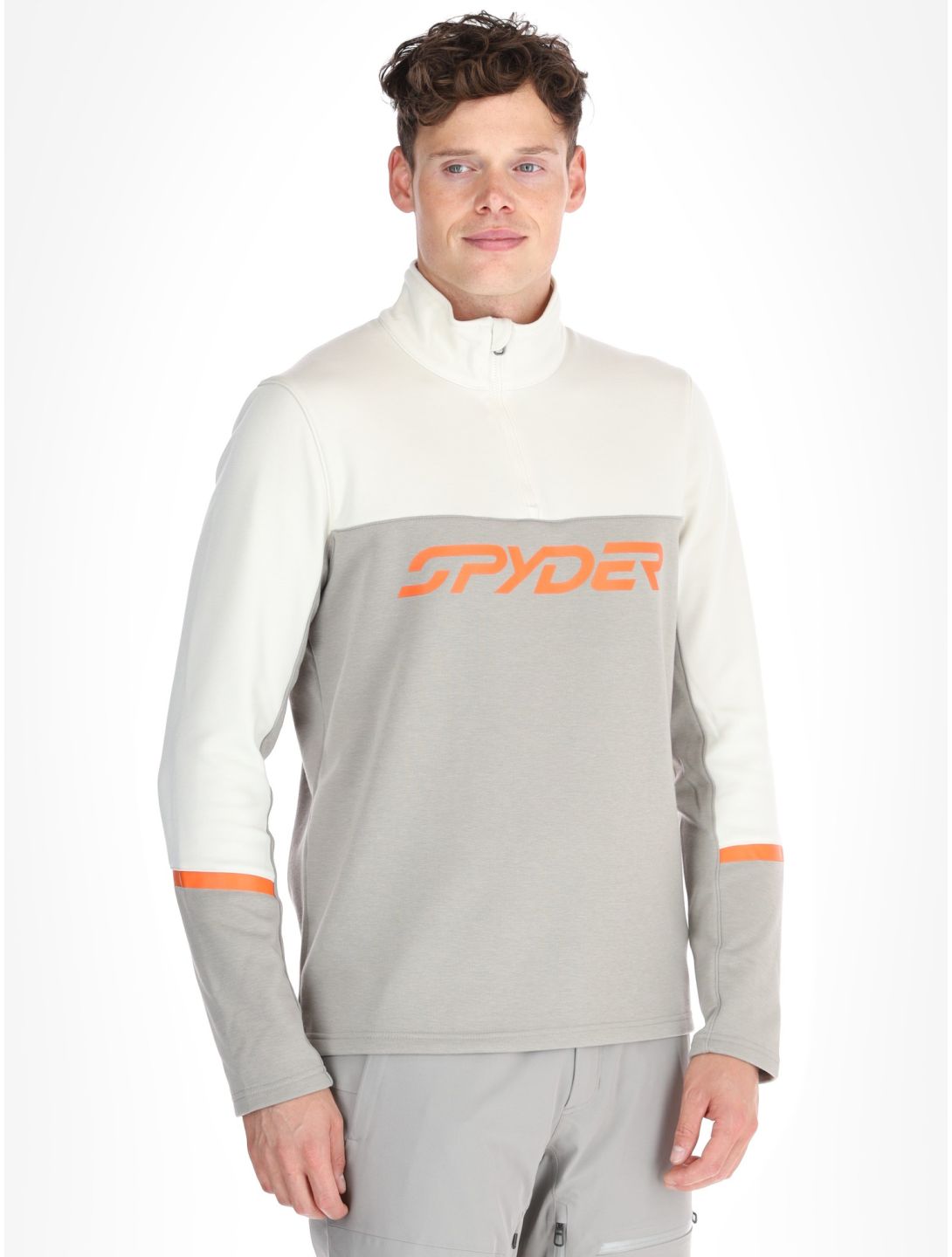 Spyder, Speed Fleece 1/2 Zip pullover men Concrete grey 