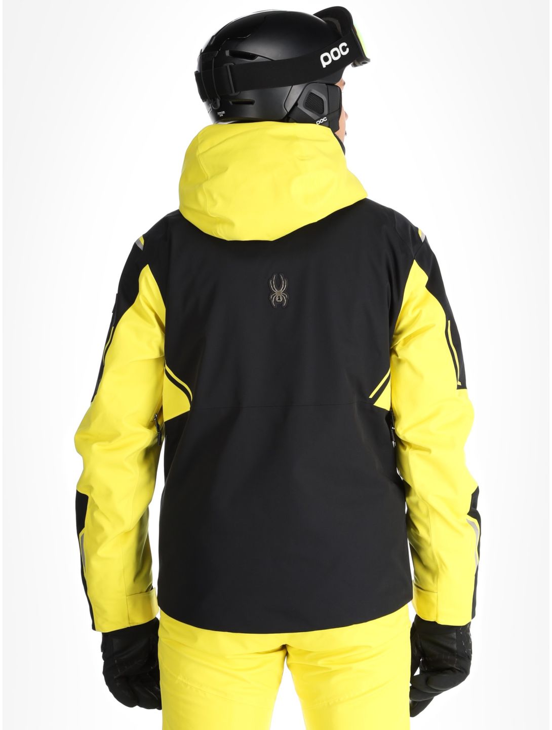 Spyder, Titan ski jacket men Acid Yellow black, yellow 