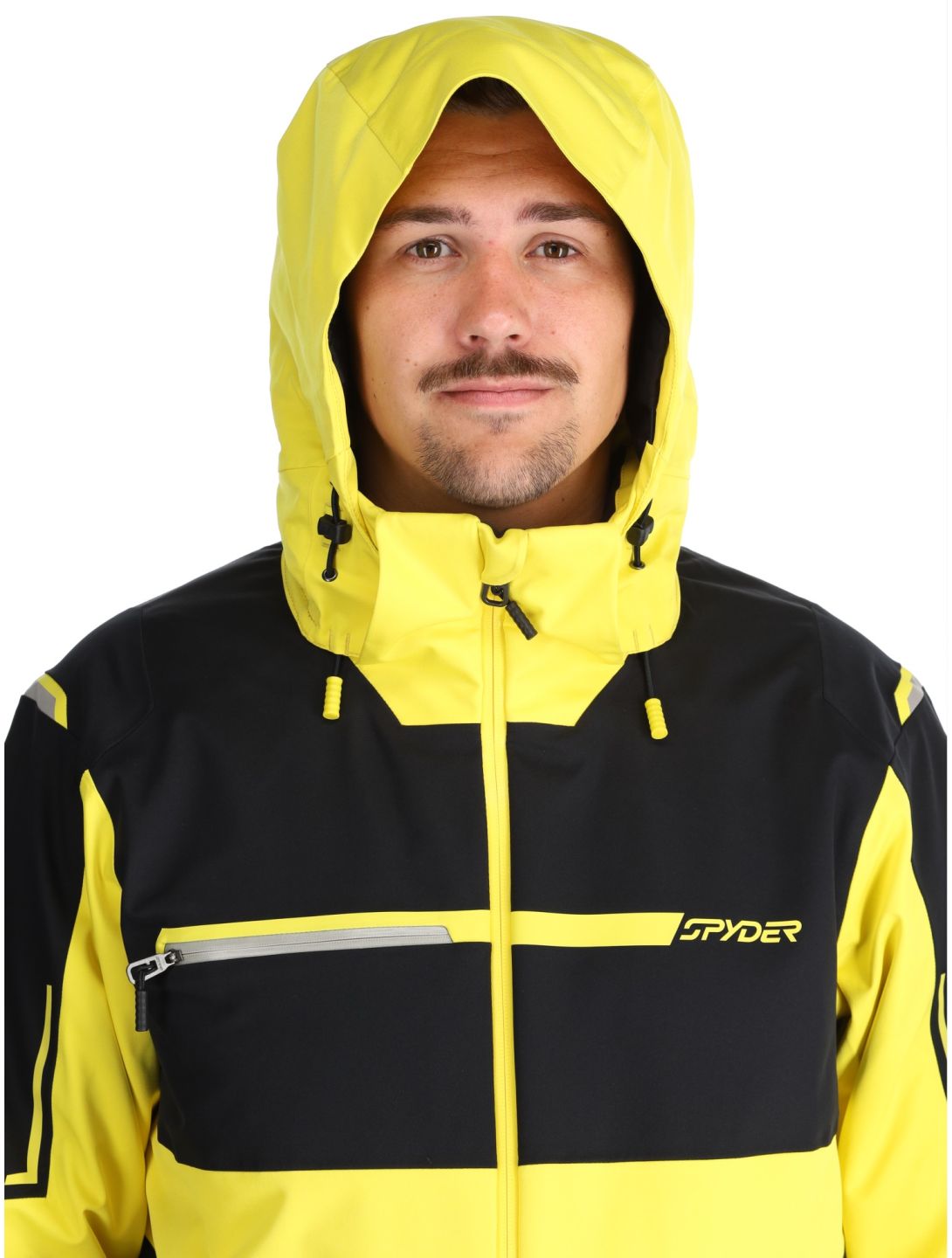 Spyder, Titan ski jacket men Acid Yellow black, yellow 