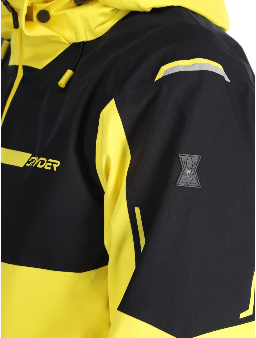 Spyder, Titan ski jacket men Acid Yellow black, yellow 