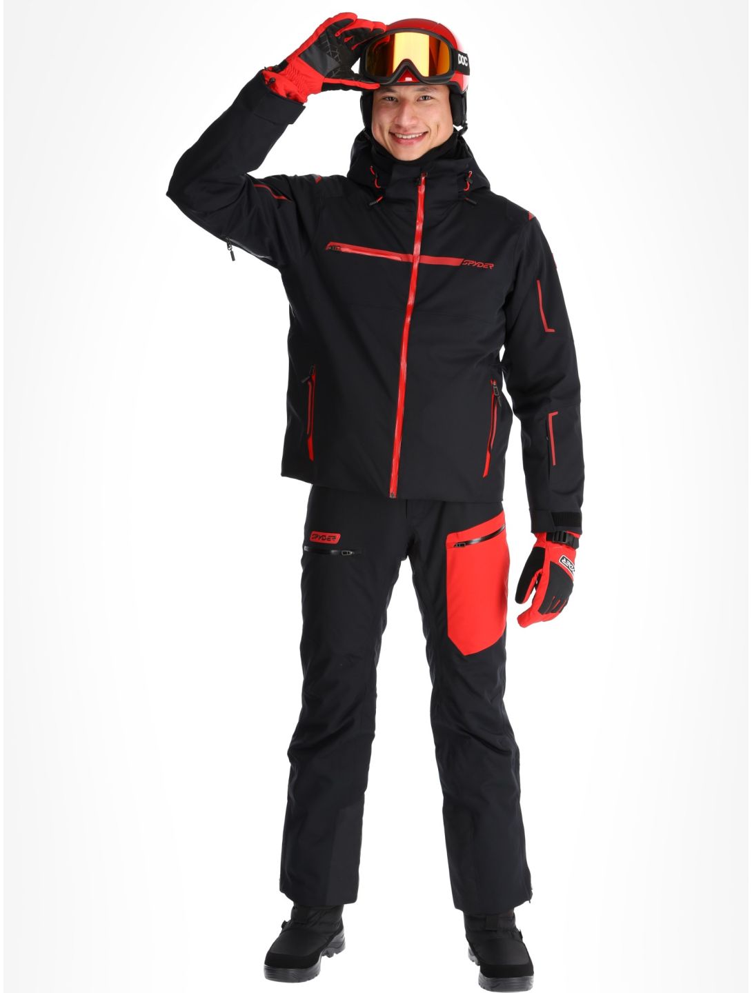 Spyder, Titan ski jacket men Black black 