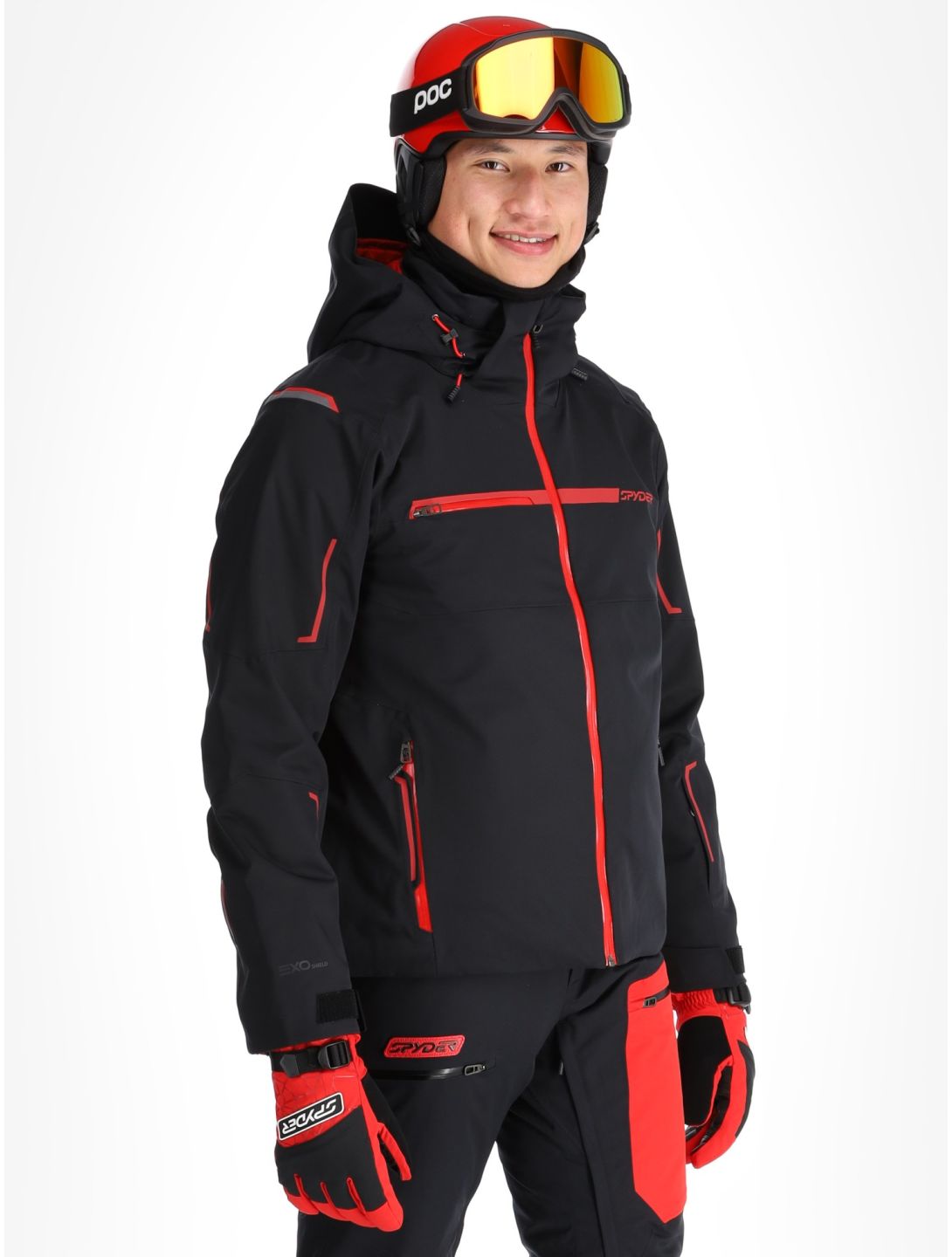 Spyder, Titan ski jacket men Black black 