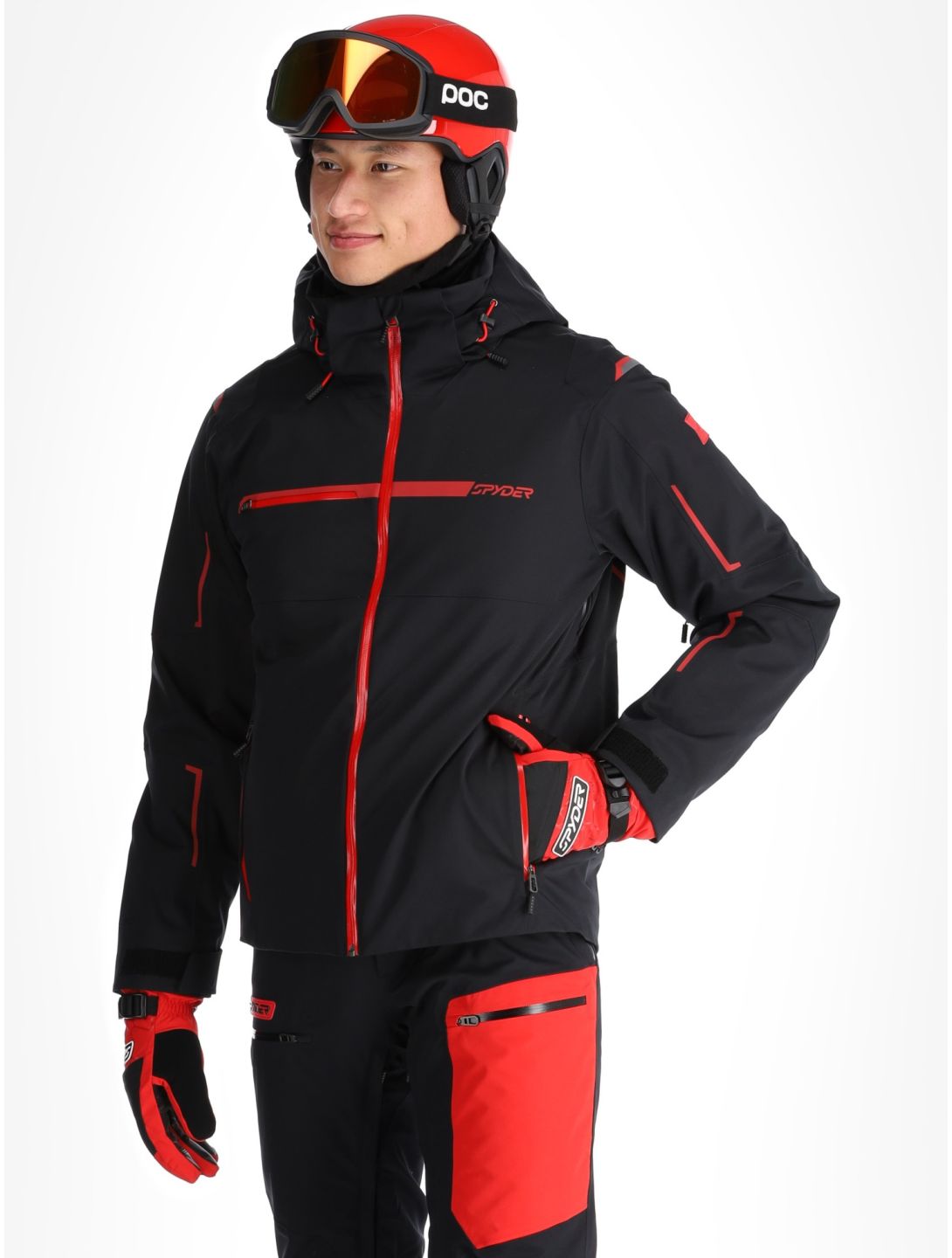 Spyder, Titan ski jacket men Black black 