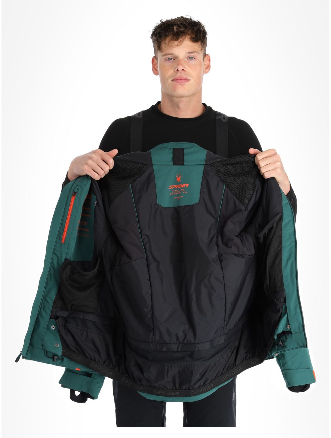 Spyder, Titan ski jacket men Cypress Green green 