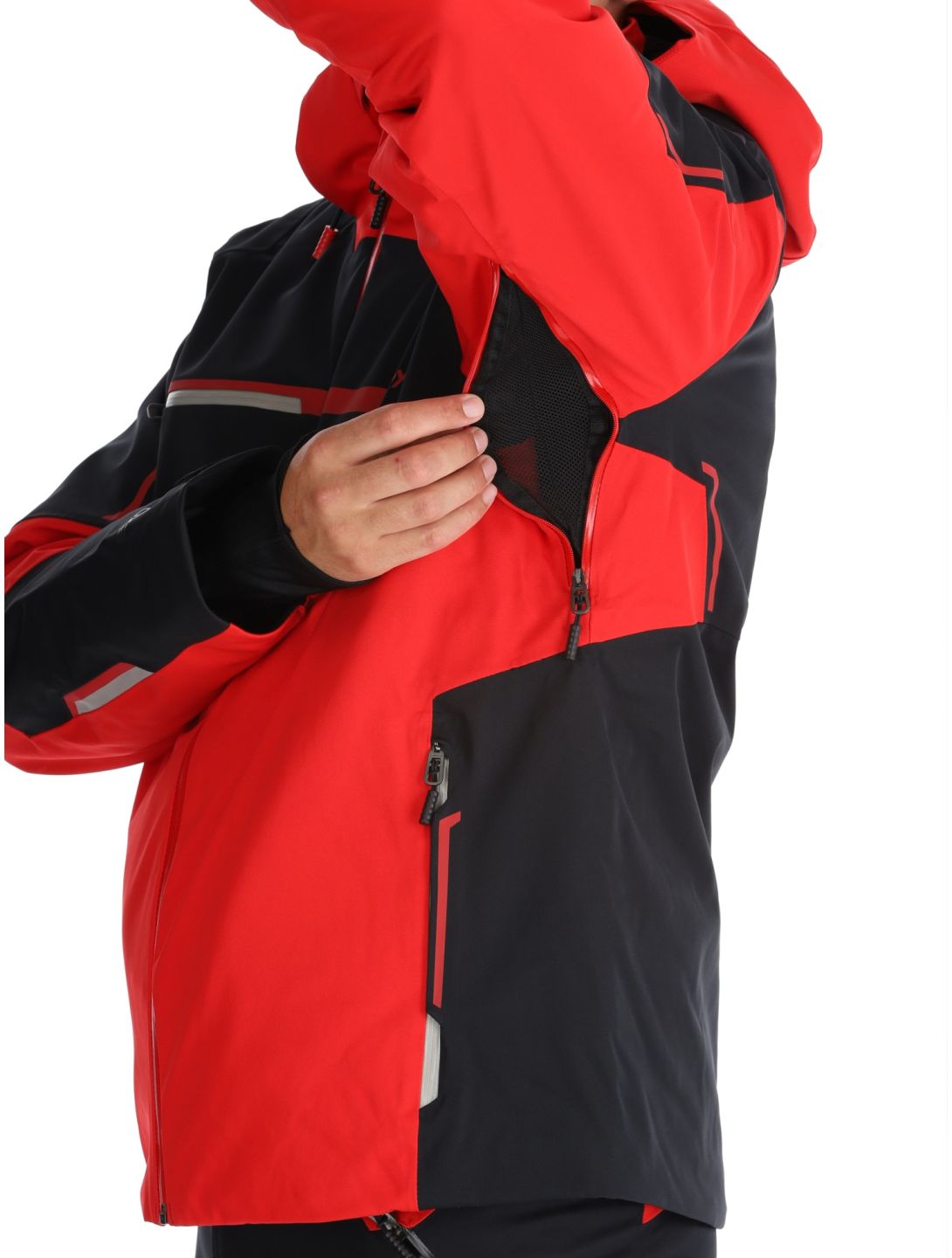 Spyder, Titan ski jacket men Spyder Red black, red 