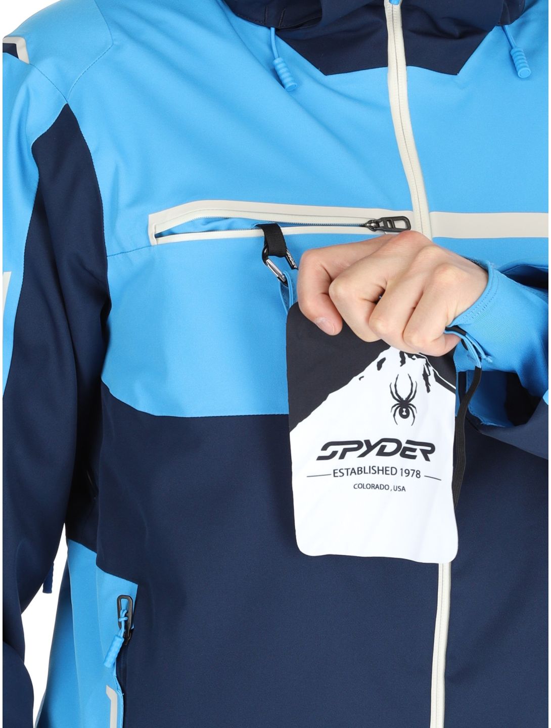 Spyder, Titan ski jacket men True Navy blue 