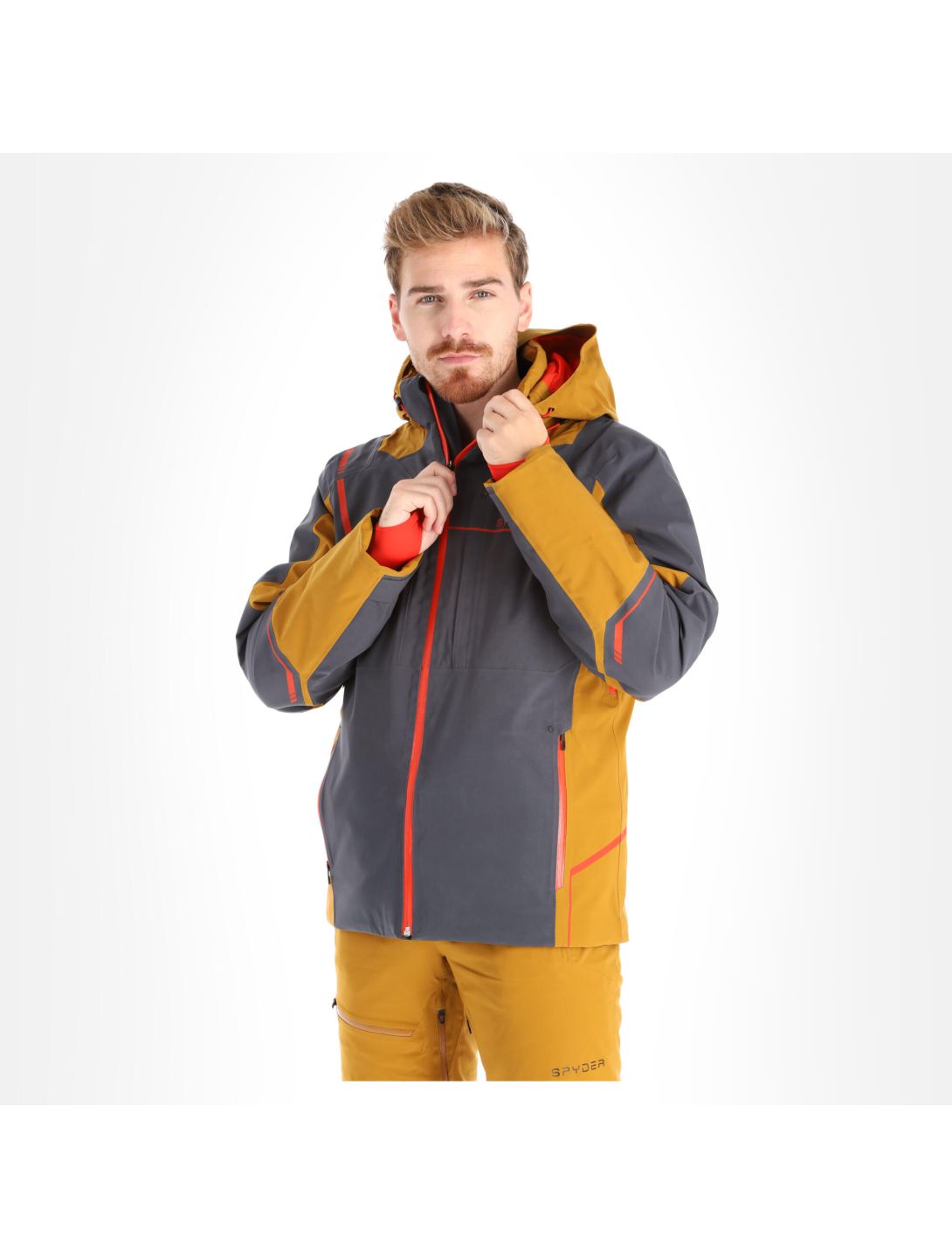 Spyder, Titan GTX ski jacket men ebony brown/grey