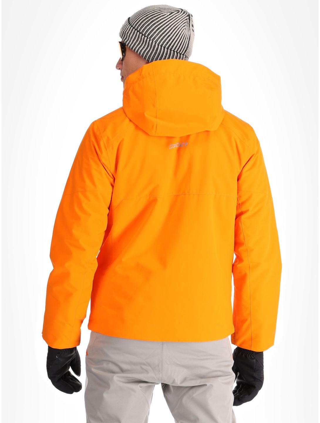 Spyder, Tripoint ski jacket men Orange Shock black 